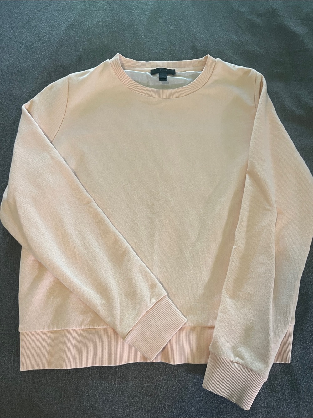 J. Crew Women's Crewneck Sweatshirt in Light Peach